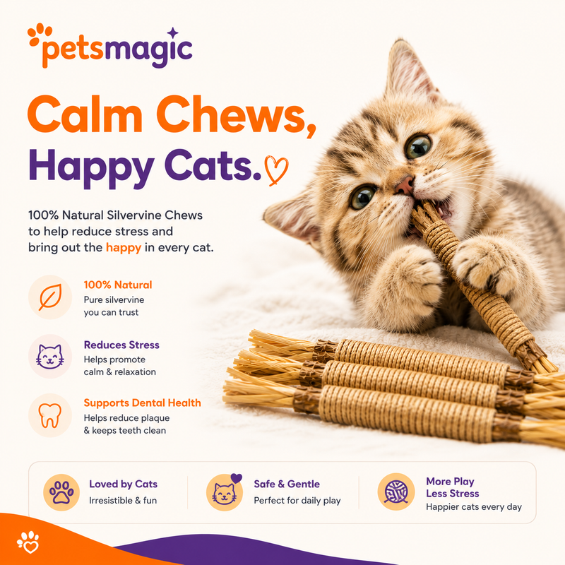 Calm Chew - Natural Silvervine Sticks